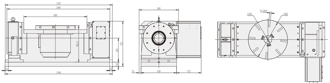 Rts-500 Small Industrial CNC Machining Center 5 Axis Accessories for Numerical Control Machine