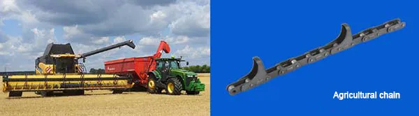 ISO ANSI DIN Single Double Triple Strand C210A/C2050 Double Pitch Transmission Conveyor Chains Attachment A1, A2, K1, K2 with Extended Pins