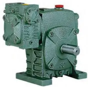 Wpes Cast Iron Worm Gear Reducer Gearbox Double Speed Stage