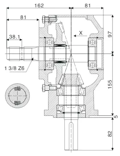 Rotary Tiller Cultivator Gearbox for Agricultural