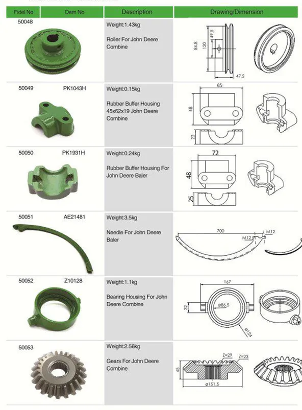 Pk1043h Agricultural Rubber Buffer Housing for John Deere Combine