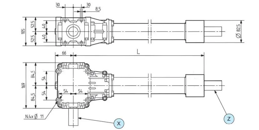 Agricultural 2.91/1.85 Tl281e Flail Mower Gearbox