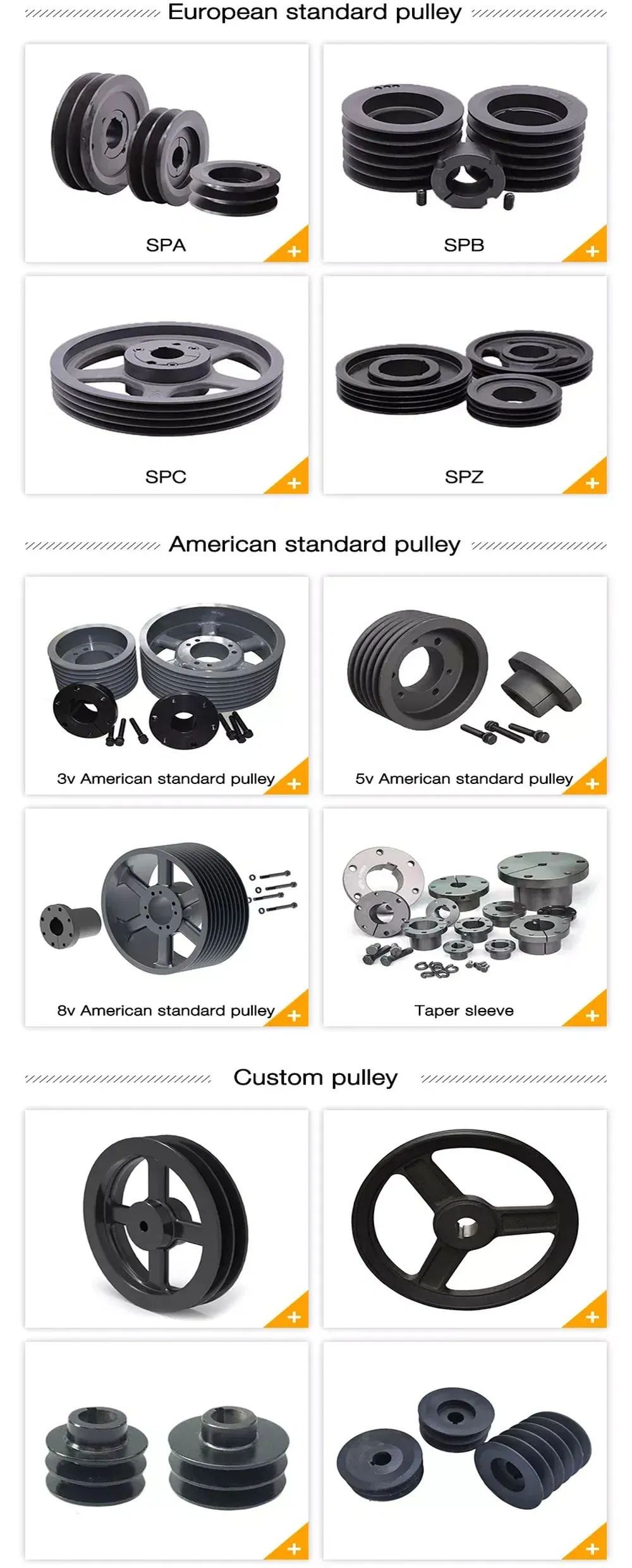 10c Series Cast Iron Qd Sheaves for C Belts