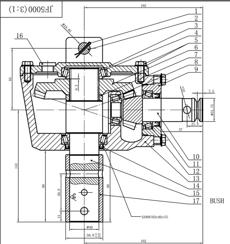 Post Hole Digger Gearbox for Agricultural Machinery