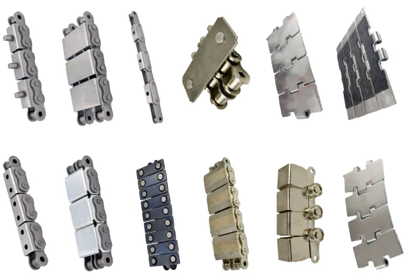 Stainless Steel U-Type Cover Plate Flat Top Conveyor Chain with U Type Attachments