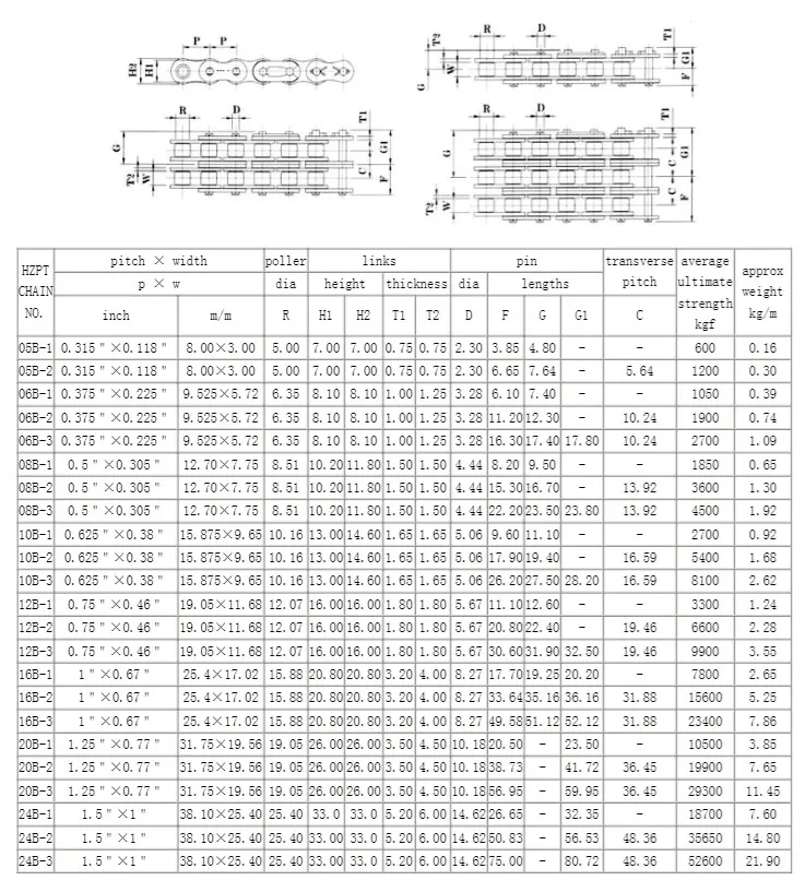 BS/DIN Roller Chain