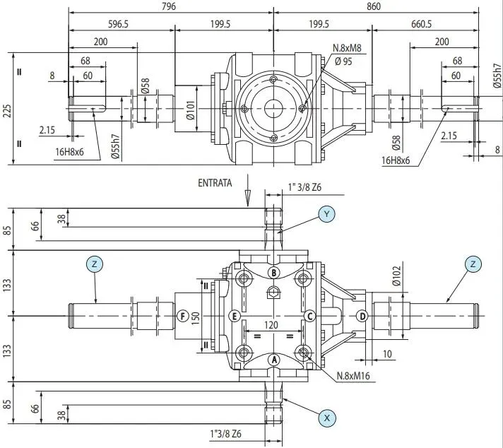 Tractor Agricultural Machines 540 Rpm T-292e Round Baler Gearbox