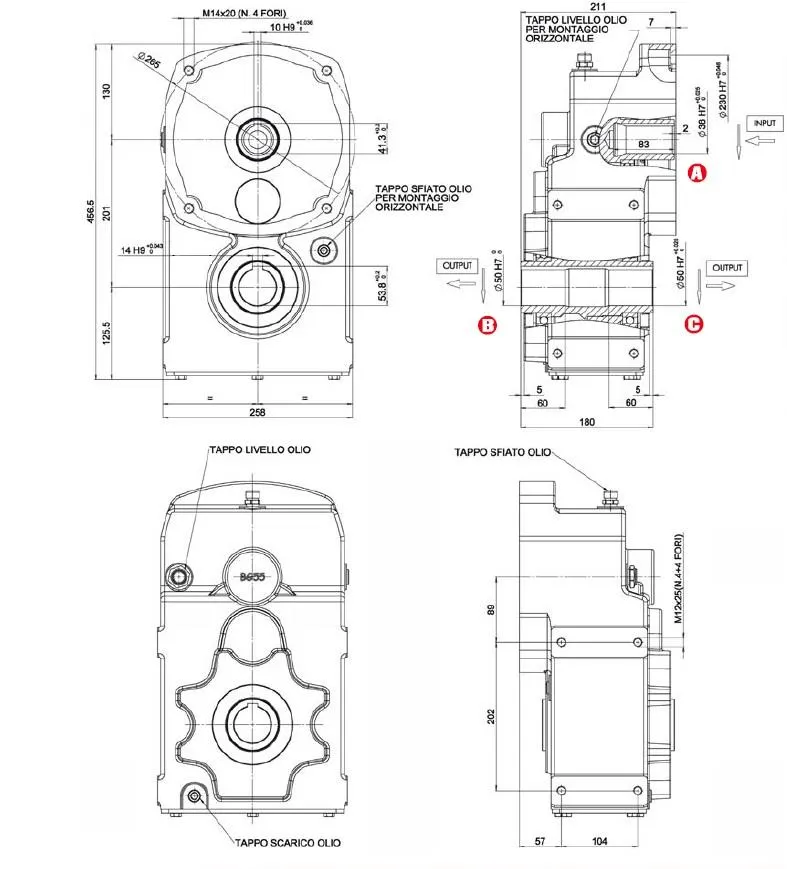 Bevel Gearbox for Biogas Energy Generator Plant