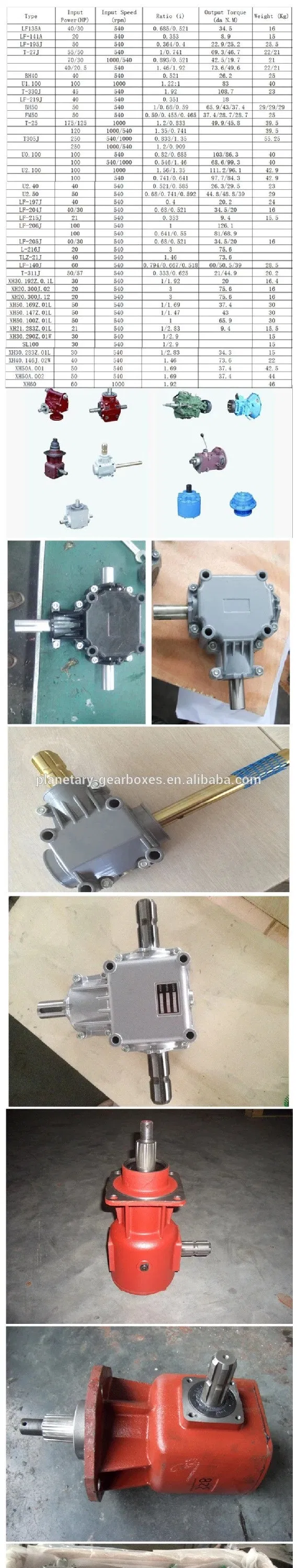 Gearbox for Agricultural Machinery Rotary Mower Gearboxes