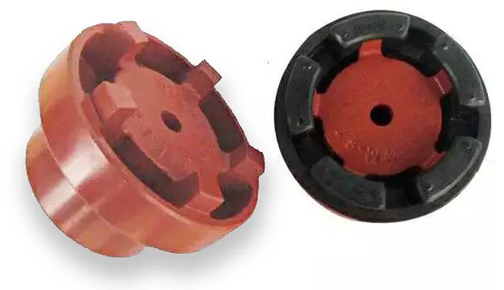 Cast Iron Steel Normex Flange Shaft Flexible Nm Coupling with Rubber PU Element for Pump Motor
