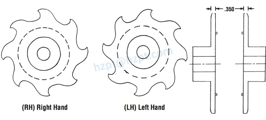 81X Hooked Tooth Sprockets 81X-B8rh 81X-B8lh