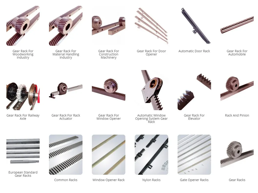 Gear Rack CNC Steel Plastic Small Track Rail Wheel Tooth Spur Helical Spur Nonstandard Hobbing Crown Pinion Gear Rack