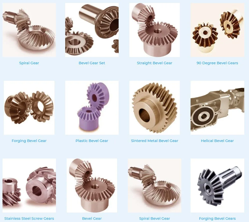 Spiral Bevel Gear Grinding Ratio Calculation Adjustable Table Driven Technology Light Weight Helical Customized Pinion Spiral Stainless Steel