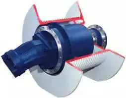 Pwd Replacement Brevini Riduttori Pwd2100 Pwd3150 Pwd3200 Pwd3300 Pwd3500 Pwd3700 Winch Drive Gearbox
