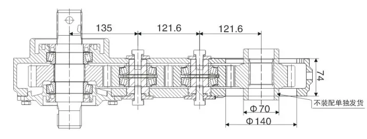 Agricultural Worm 1: 1.24 1zs-380 Lawn Mower Gearbox