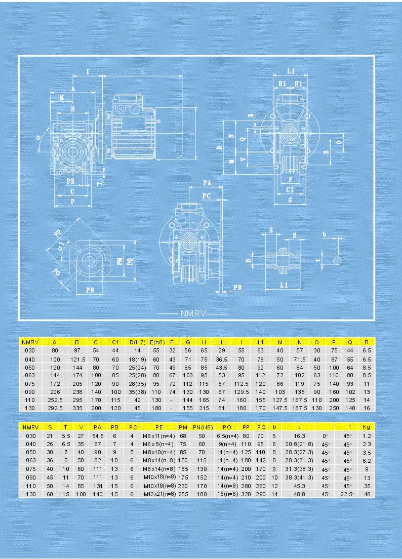Worm Gear Speed Reducer Gear Box Wheel Speed Reducer Jack High Quality Good Price Steering Gear Drive Nmrv Manufacturer Industrial Worm Gear Speed Reducer