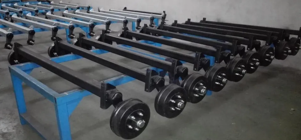 Ept Agricultural Heavy Trailer Axle 1.5ton Torsion Axle Wheel Hub Trailer Axle with Disc Brake on Sale