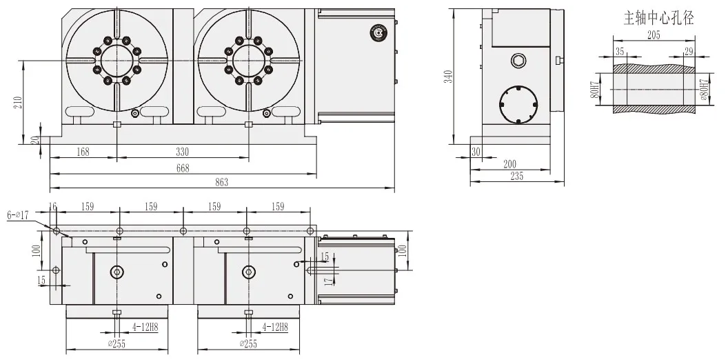 Wt-255-2W Small CNC Vertical Machining Center Price CNC Machining Center Accessories