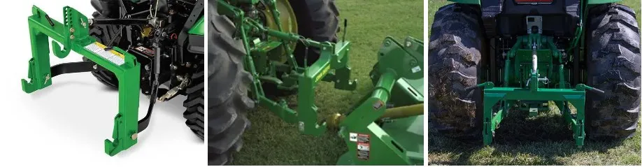 Agri Adjustable Category Cat 1 2 3 3-PT Tractor Quick Attach 3 Point Quick Hitch for John Deere Kubota with Adapter