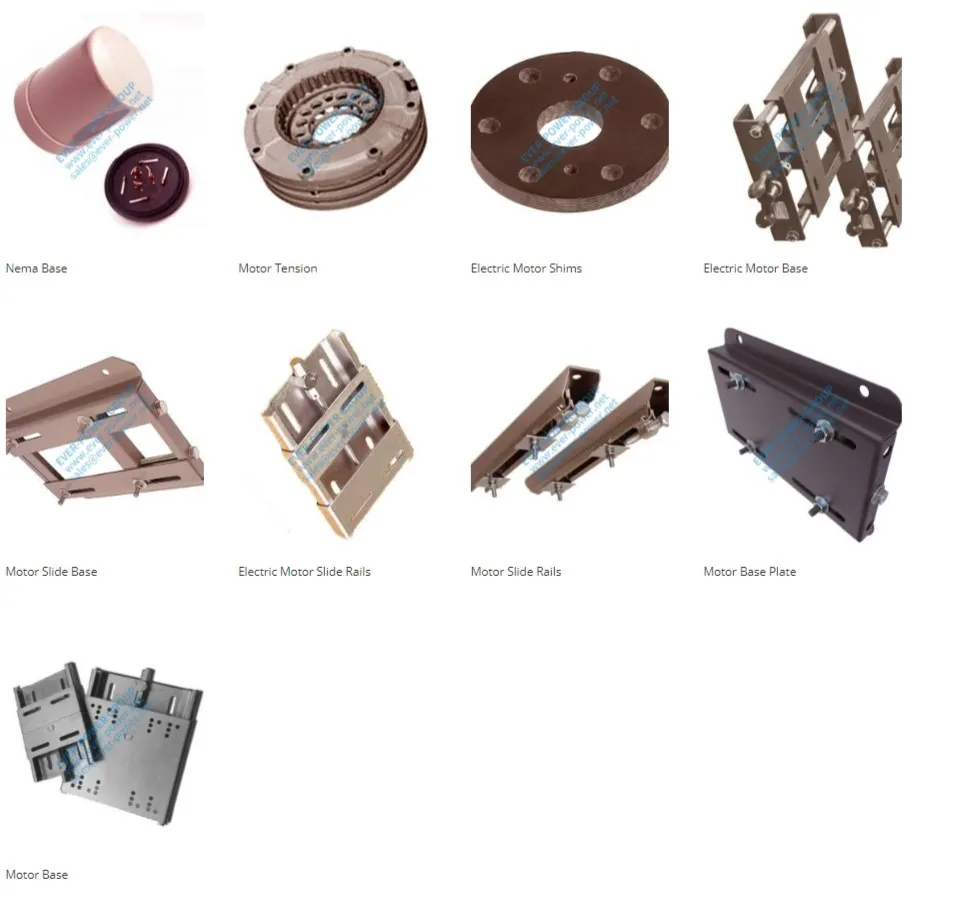 Slide Rails Plate Electric Tension NEMA Shims Heavy Duty Mounting Bases Resilient Pivot Adjustable Pivoting Gear Motor Base Industrial Transmission