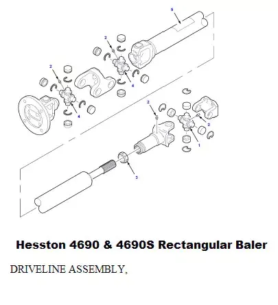 Pto Shaft for Balers 4690 4690s