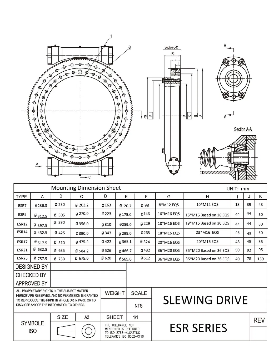Slewing Drives Precision Solar Tracking System and Strong Torque for Slow Rotating Solar Panel Kits