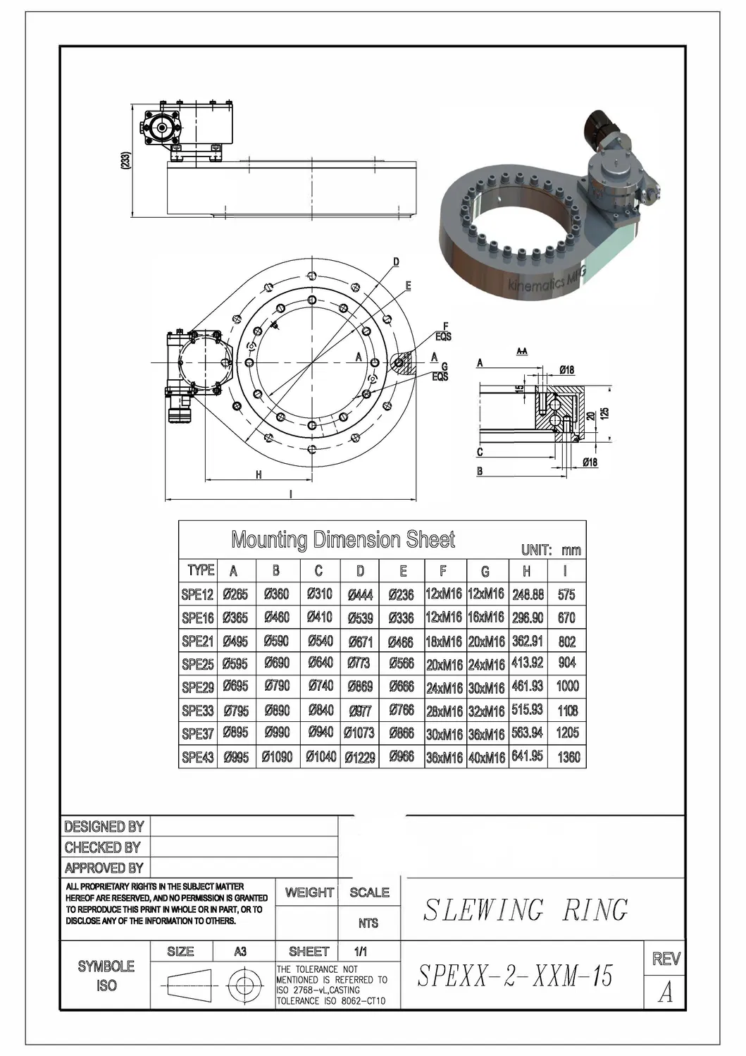 Slewing Drives Precision Solar Tracking System and Strong Torque for Slow Rotating Solar Panel Kits