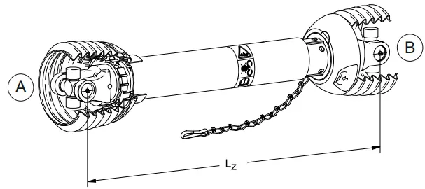 P Series Pto Shaft Walterscheid Replacement P400 P500 P600 P700 Agricultural Tractor Pto Driveline