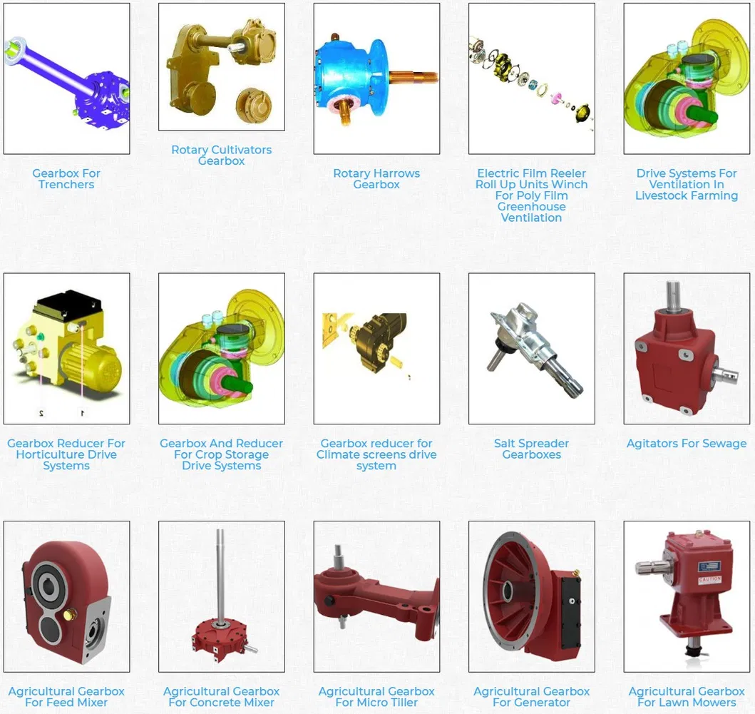 Transmission Gearbox Worm Tiller Planetary Speed Increasing Reducers Reduction Prices Hydraulic Motor Right Angle Pto Tracteur Forward Reverse