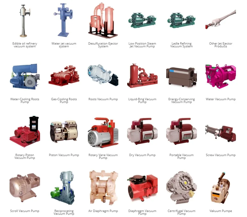 Piston Vacuum Pump Air Rotary Oil Water Rotary Dry Portable Mini Scroll Reciprocating Diaphragm Centrifugal Positive Displacement DC AC Vacuum Pumps