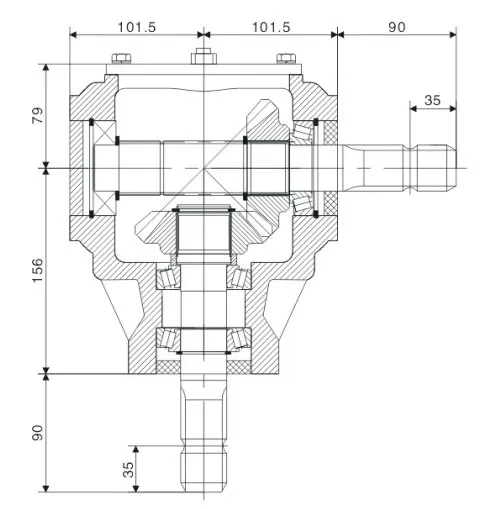 540 Pto Agricultural Bgb9 Lawn Mower Gearbox