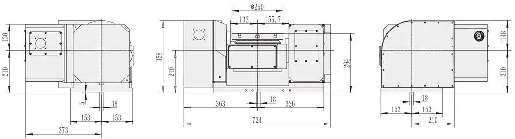 Wt-S250 Hot Selling Cheap Custom 5 Axis Industrial CNC Machining Center Accessories