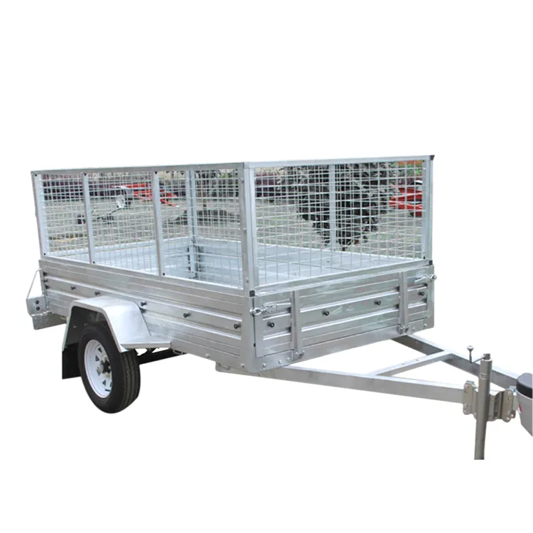 Farm Trailer Tractor 10 Tons Camping Machines Track Dump Wood Truck Car Tipper ATV Aluminum Agriculture Two Wheels Axle Agricultural Trailer