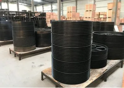 Pre-Machined Taper Bushes Endless Single V-Shaped Groove Ribs Multi-Ribbed Pulley with Pilot or Taper Bore