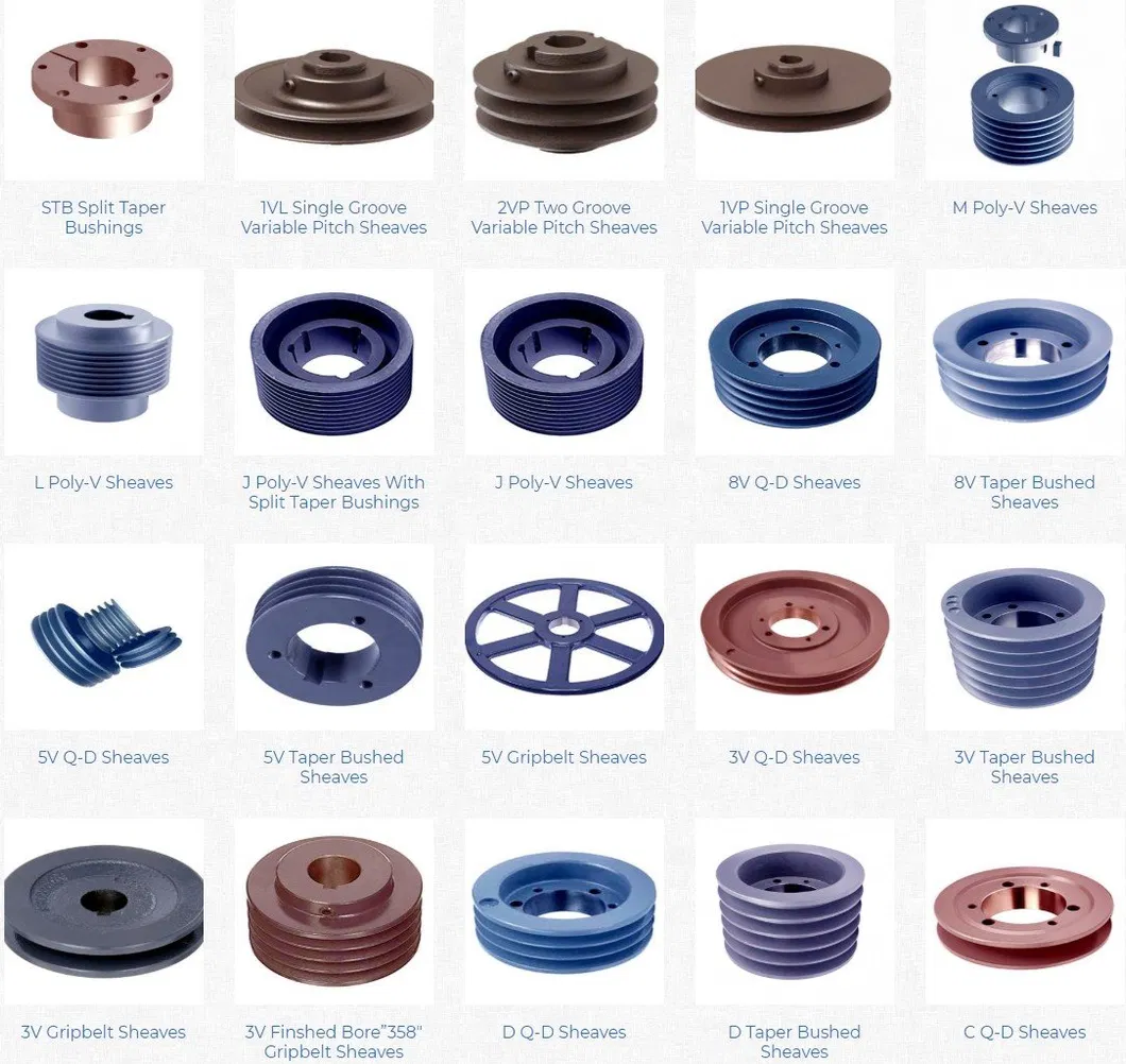 Customized Machining Aluminum Steel Alloy C45 Cast Iron Synchronous Taper Bush Pilot Bore Timing Pulley