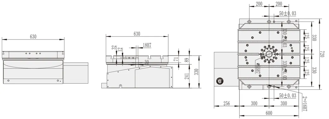Wt-H630 Hot Selling Good Quality 860kg China CNC Machining Center Accessories Products