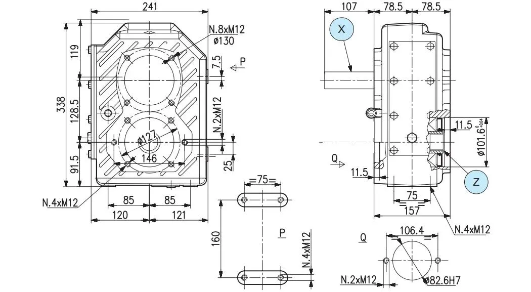 a-640A Hydraulic Cutter Gearbox for Agricultural Construction Mining,
