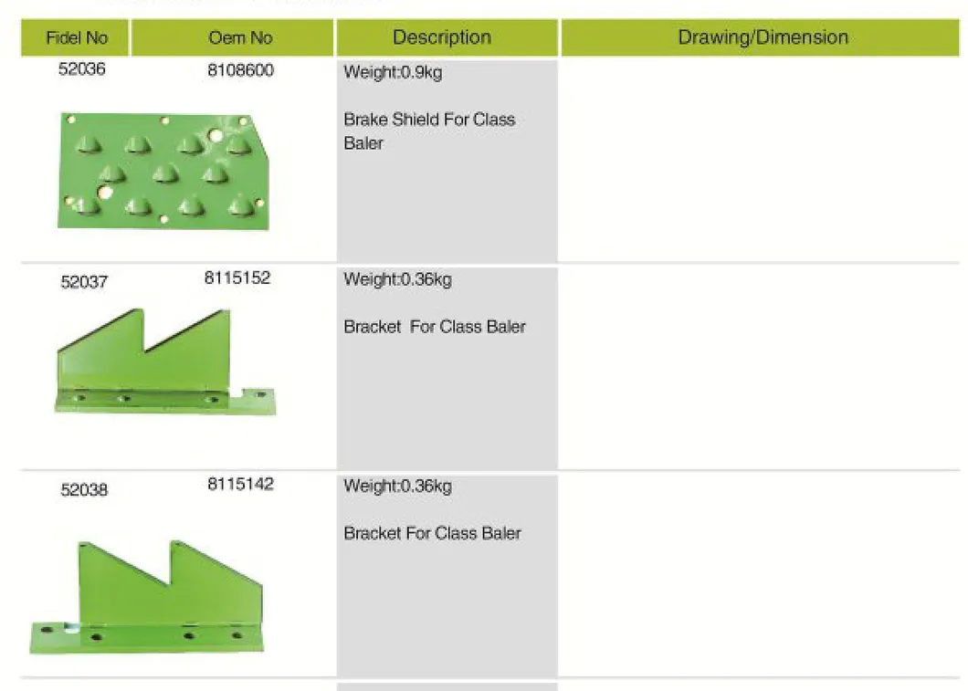 Agricultural Bracket for Class Baler