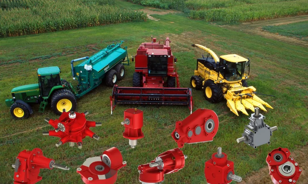 Agricultural Farm Machinery Gear Box Reducer Electric Motor Reduction Crops Corn and Rice Harvester Rear Drive Gearbox