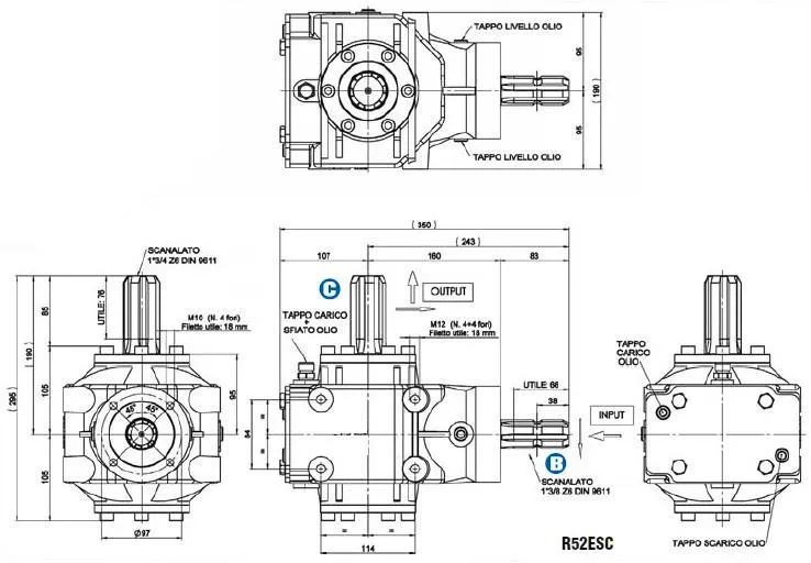 Industry Agricultural Hay Grain Dryer Gearbox for Dryer Drive System