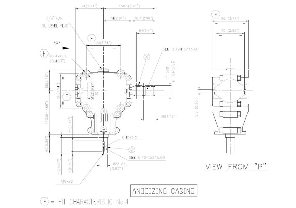 Agricultural 540 L-25j 1: 1.9 Flail Mower Gearbox