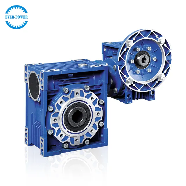 Worm Gear Reducer 040 Gearbox Aluminium Motor Gear Box Drive Small Speed DC Flange Screw Jacks Wheel Wpa Wpx Plastic Double Reducer Machinery Motor