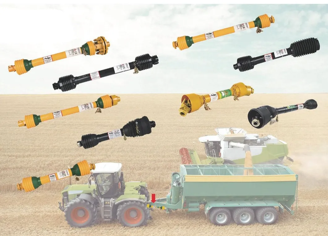 Agricultural Pto Shaft Yoke Tractor Clutch Spline U Joint Cardan Couplings Cross Drive Universal Metal Power Take off Shaft