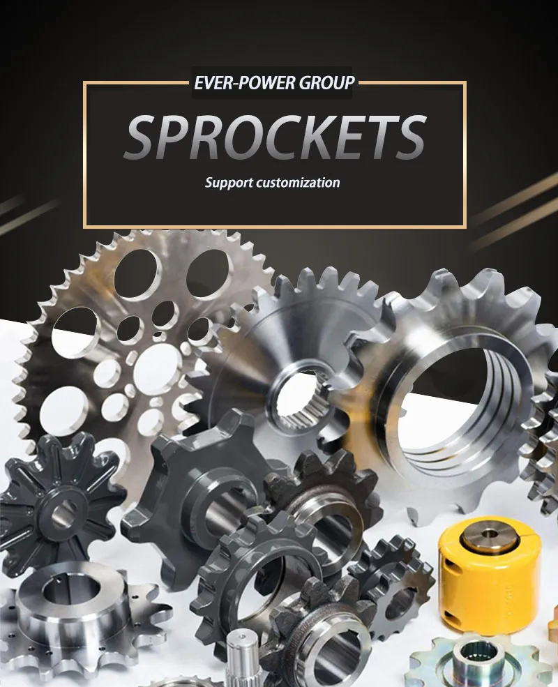 ANSI DIN Standard or Customize Stainless Steel Oxide Sprocket Industrial Transmission Conveyor Simplex Duplex Thriplex Idler Motorcycle Chain Sprocket