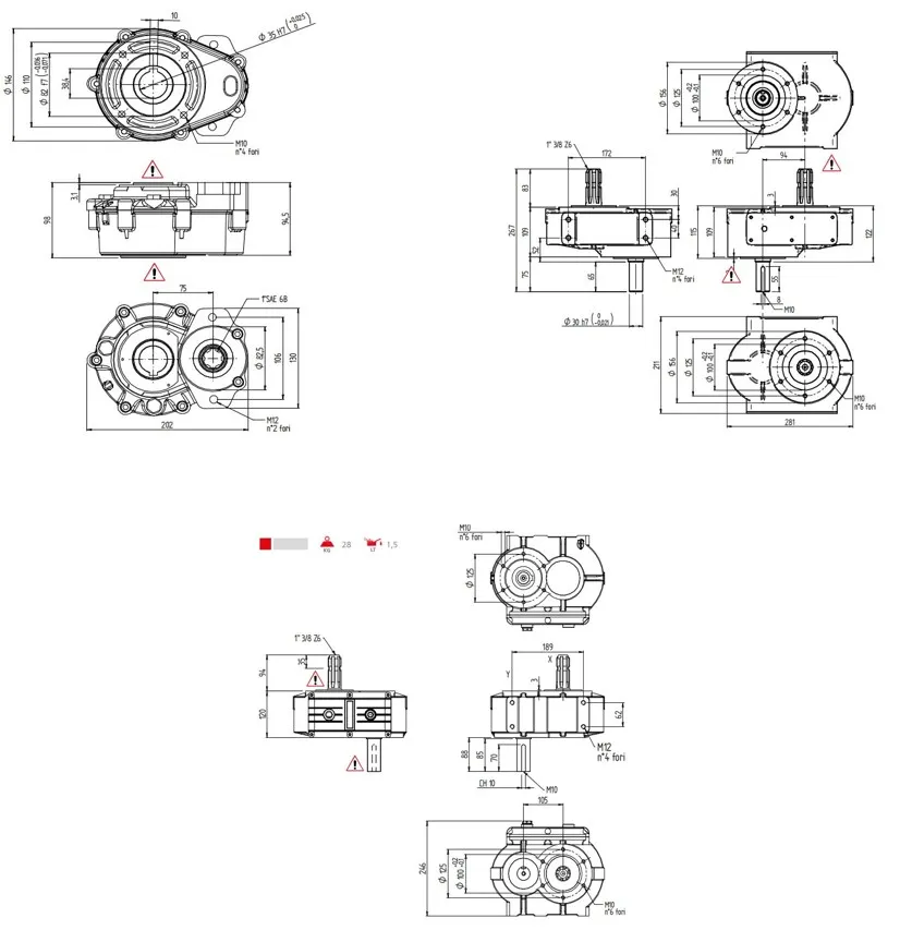 Hydraulic Pto Drive Gearbox Speed Increaser