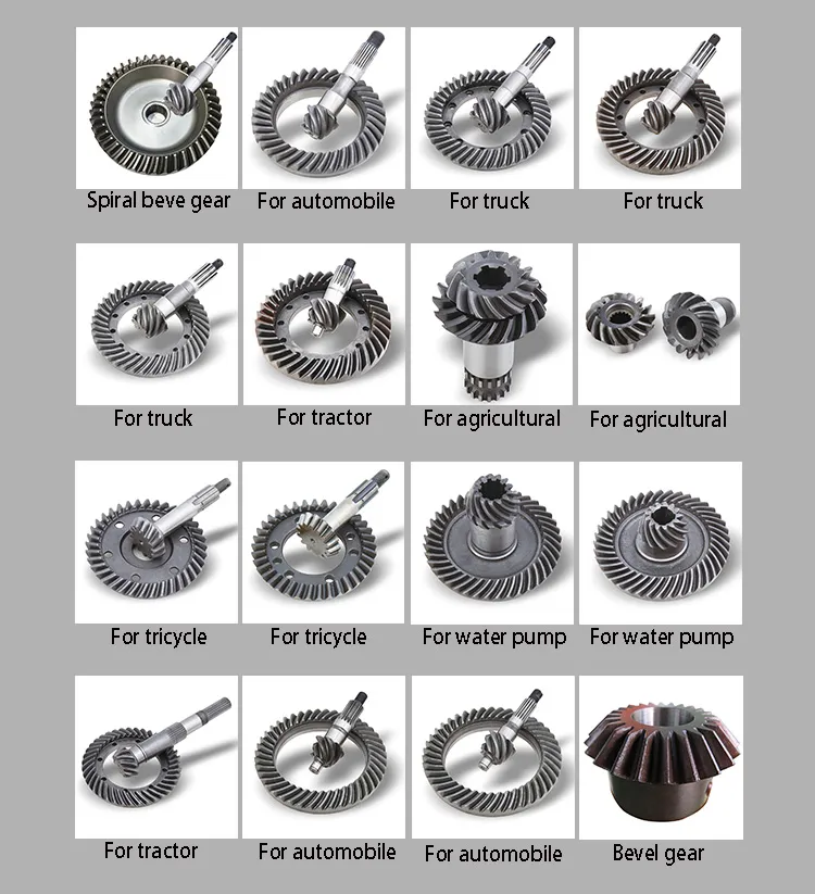 Spiral Bevel Gear Grinding Ratio Calculation Adjustable Table Driven Technology Light Weight Helical Customized Pinion Spiral Stainless Steel