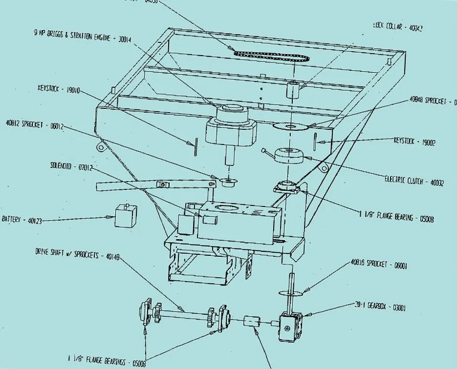 Salt Spreader Sprocket Chain Gearbox for American Pintler Chain 662, 667h, 667X, 667xh, 88K, 88c