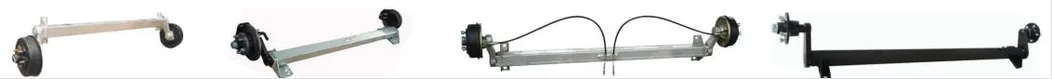 Machinical Disc Brake Truck Trailer Rubber Torsion Axle with Electric Drum Brake for LED Display Transportation Trailer