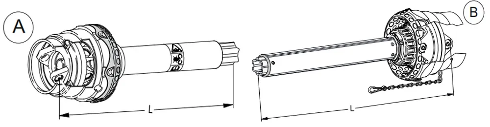 Pwh Series Pto Shaft Walterscheid Replacement Pwh480 Pwh580 Agricultural Tractor Pto Driveline