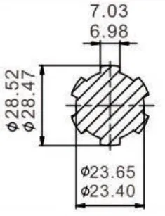 Agriculture 1-1/8″ Z6 Pto Spline Shaft